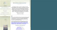 Desktop Screenshot of beyondreligion.com